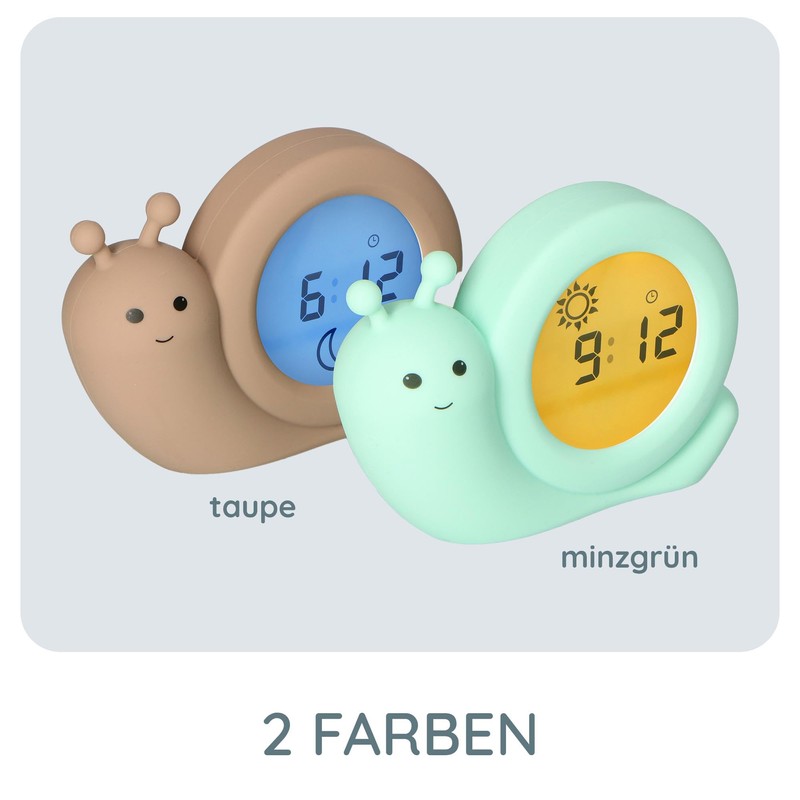 Alecto BC100BUNNY Educational Sleep Trainer Night Light and Alarm Clock