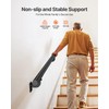 VEVOR Wall Mounted Stair Handrail, 10ft Pipe Staircase Handrail, Black