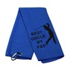 Best Uncle by Par Golf Towel Uncle Golf Gift Embroidered