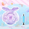 VBACALA 子供用浮き輪 足入れ浮き輪 ハンドル付き 女の子向け マーメイドテールデザイン 蝶柄 キッズフロート 高浮力 プール