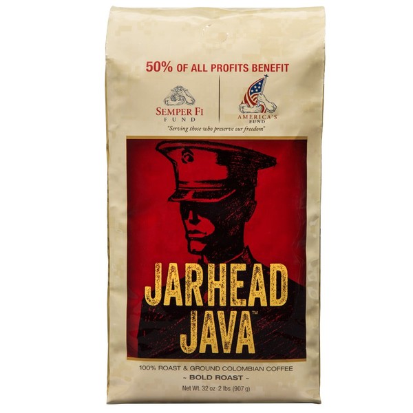 Jarhead Java Coffee, Bold Roast, 32 Ounce