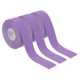 PATIKIL Purple 16.4ft x 1 Inch Aerial Hoop Tape, 3 Rolls Cotton Non-Slip Grip Tape for Wrapping Exercises, Gymnastics, Yoga Rig, Sports Tape
