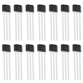 ALLECIN 20Pcs A3144 3144 Hall Effect Sensor OH3144 AH3144E 3Pins Magnetic Detector