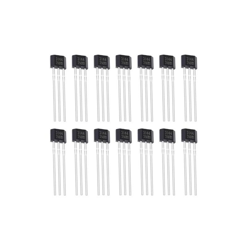 ALLECIN 20Pcs A3144 3144 Hall Effect Sensor OH3144 AH3144E 3Pins