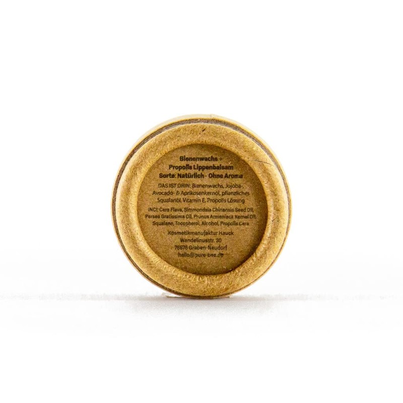 Lip Balm with Beeswax and Propolis in Natural Jar |