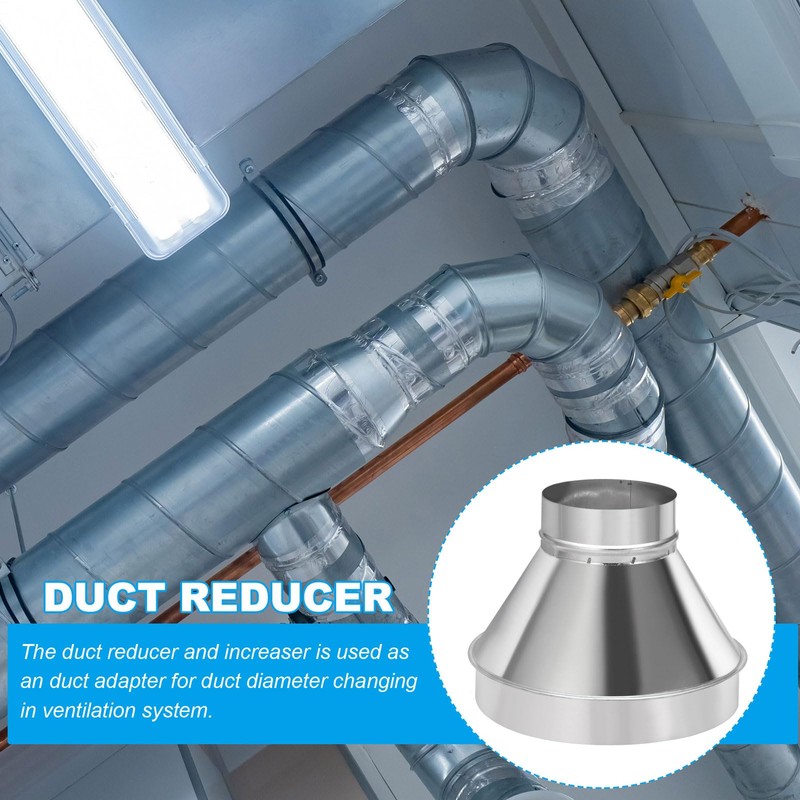 PATIKIL 12 Inch to 6 Inch Round Duct Reducer Increaser