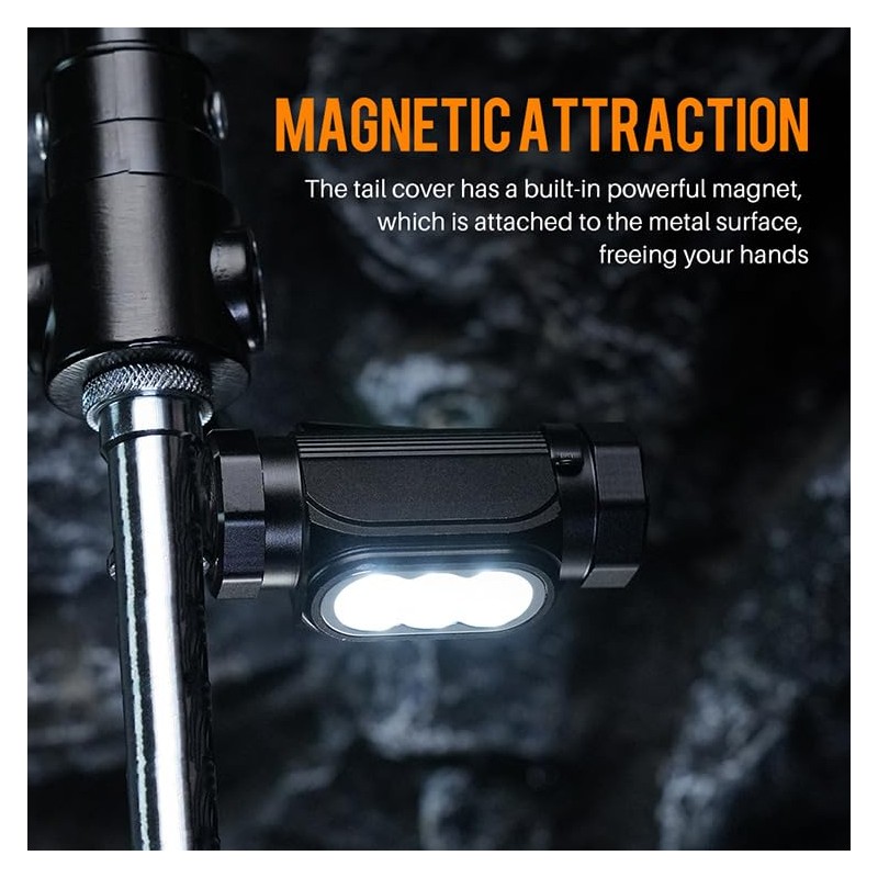 Vortex HP130 3 LED EDC Adjustable Headlamp Magnetic End Dimmable