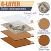 Bucherry 6 Sets Boho Cork Placemats 16 x 12 Inch