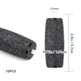 12 Pack Replacement Roller Refill Heads Compatible with Amope Pedi Refills Electronic Foot File (12 Extra Coarse)