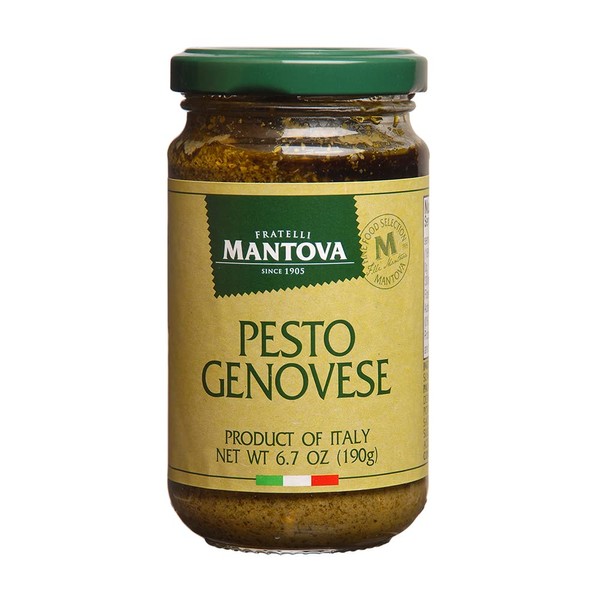Mantova Italian Pesto Genovese, 6.5-Ounce Bottles (Pack of 4)