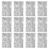 FANGCCC Pack of 12 Tinsel Curtain Silver, 1 x 2.5