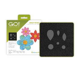 AccuQuilt GO! Crazy Petals Accurate Fabric Cutting Die with Multiple Flower Based Designs Shapes and Sizes for Quilt, Pillow, or Table Runner