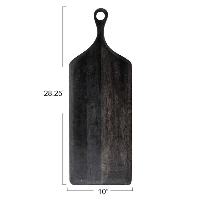 Bloomingville Black Acacia Wood Tray/Cutting Board