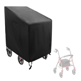 Rollator Walker Cover,Cover for Walkers for Seniors,Heavy Duty 420D Outdoor Waterproof Dustproof Rolling Walker Cover,Rollator Accessories,Fits Walkers for Seniors with Wheels and Seat(Cover Only)