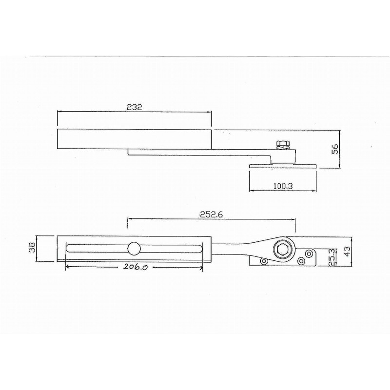 Door & Casement Limiting Stay Black