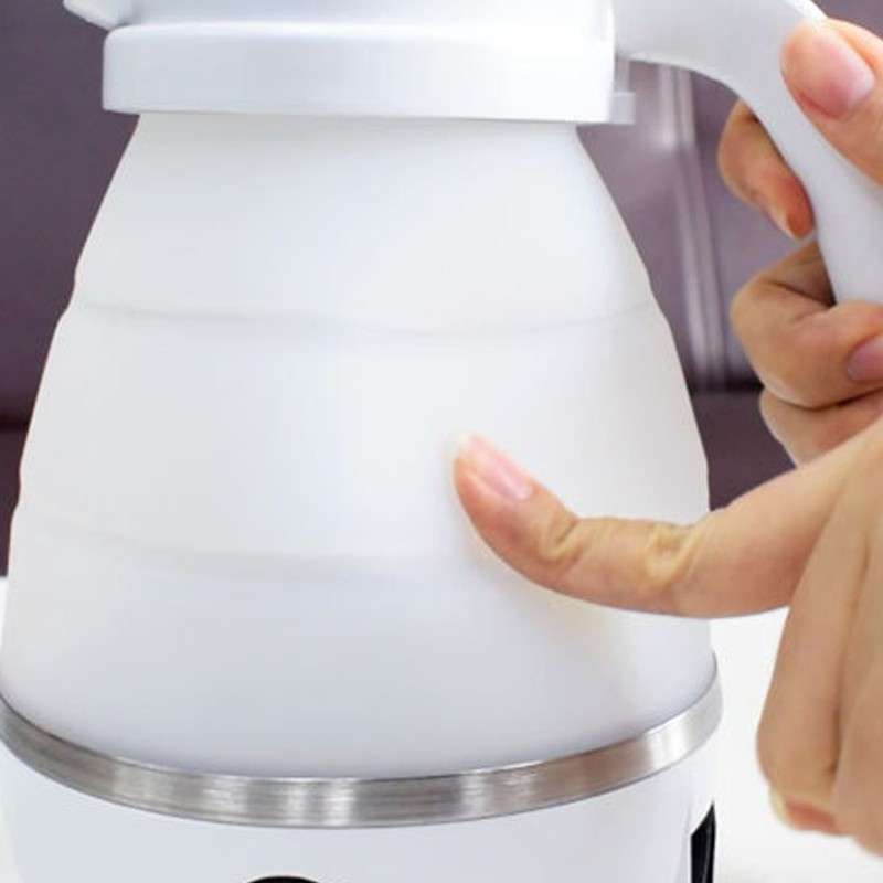 Portable Silicone Folding Travel Electric Kettle Collapsible Electric Kettle for