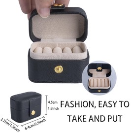 WTYONZEL Leather Guitar Pick Holder with 10 Celluloid Picks in 4 Thicknesses, Mini Jewelry OrganizersIdeal Guitar Accessories Gifts for Acoustic, Electric, Bass Guitar Players and More(Black)