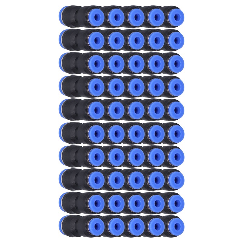 50Pcs Pneumatic Reducing Connector Straight Push in Reducer Fittings for