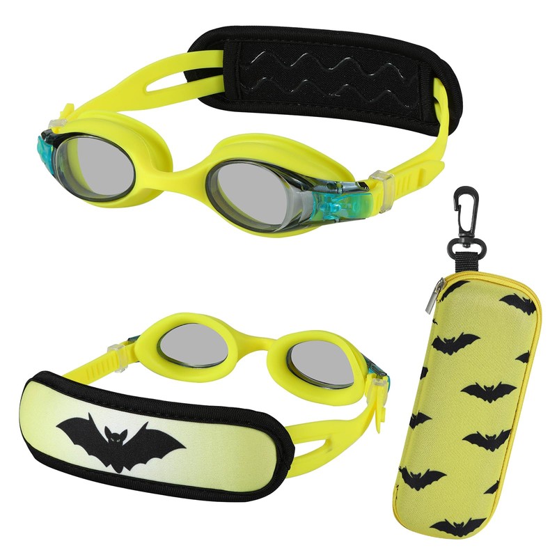 RUIGAO 2PK Kids Swim Goggles Age 4-7, kids Goggles for