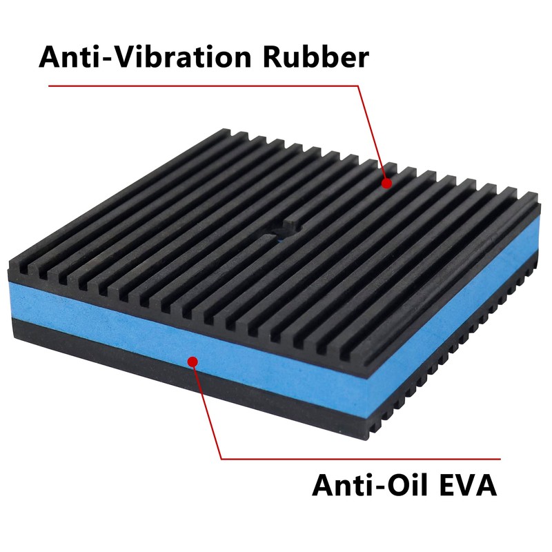 LBG Products Anti Vibration Pads,4" X 4" X 7/8" Heavy