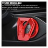 SMILFUY Engine Ignition Start Stop Push Button Cover, Zinc Alloy