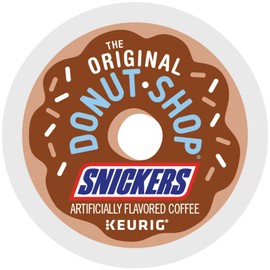 The Original Donut Shop Snickers Coffee, Keurig Single Serve K-Cup Pods, Flavored Coffee, 96 Count (4 Packs of 24)