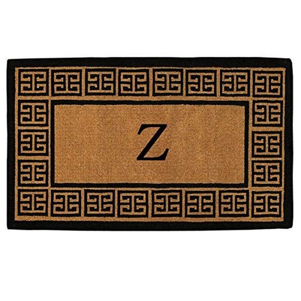 Calloway Mills 180092436Z The Grecian 2' X 3' Extra-Thick Monogrammed Doormat (Letter Z)