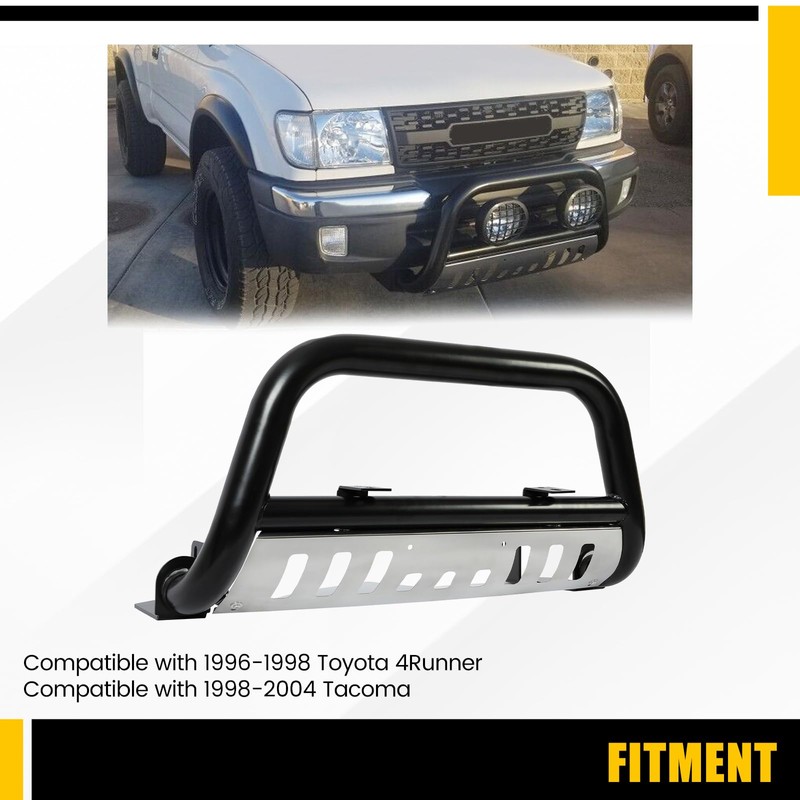 KUAFU 3'' Bull Bar Compatible with 1996-1998 Toyota 4Runner 1998-2004