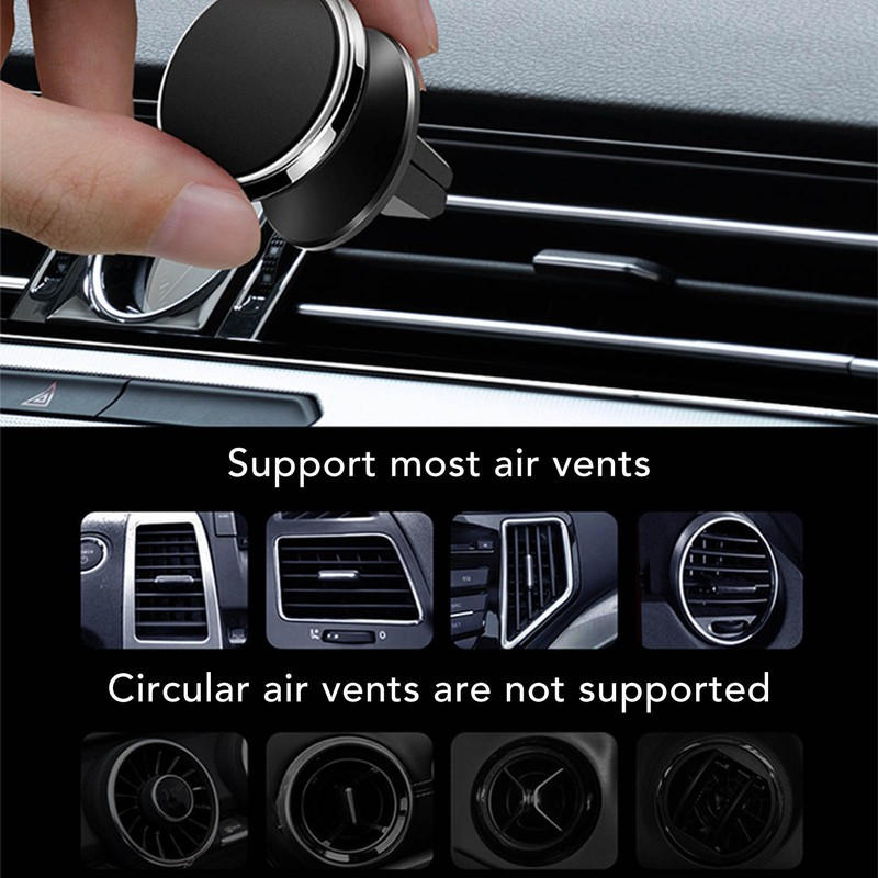 Car Magnetic Phone Holder 360 Degrees Adjustable Strong Magnet Air