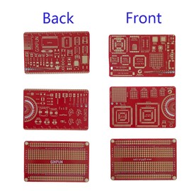 Gikfun PCB Ruler & SMD Component Reference - Measuring Tool with Resistor Capacitor IC Stencil for Electronics Engineers & DIY(Pack of 3) GK1024