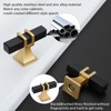 Lepatape 30 Pack Black and Gold Cabinet Knobs Black Dresser