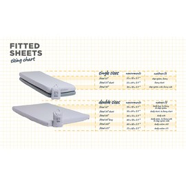 HEST Fitted Sheet - Compatible with HEST Dually Long Mattress - Performance Stretch Nylon - 50"