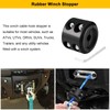 4 PCS Rubber Winch Cable Hook Stopper, Universal Winch Hook