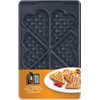 Tefal XA800612 Snack Collection Plate Heart Wafles, Number 6, Heart