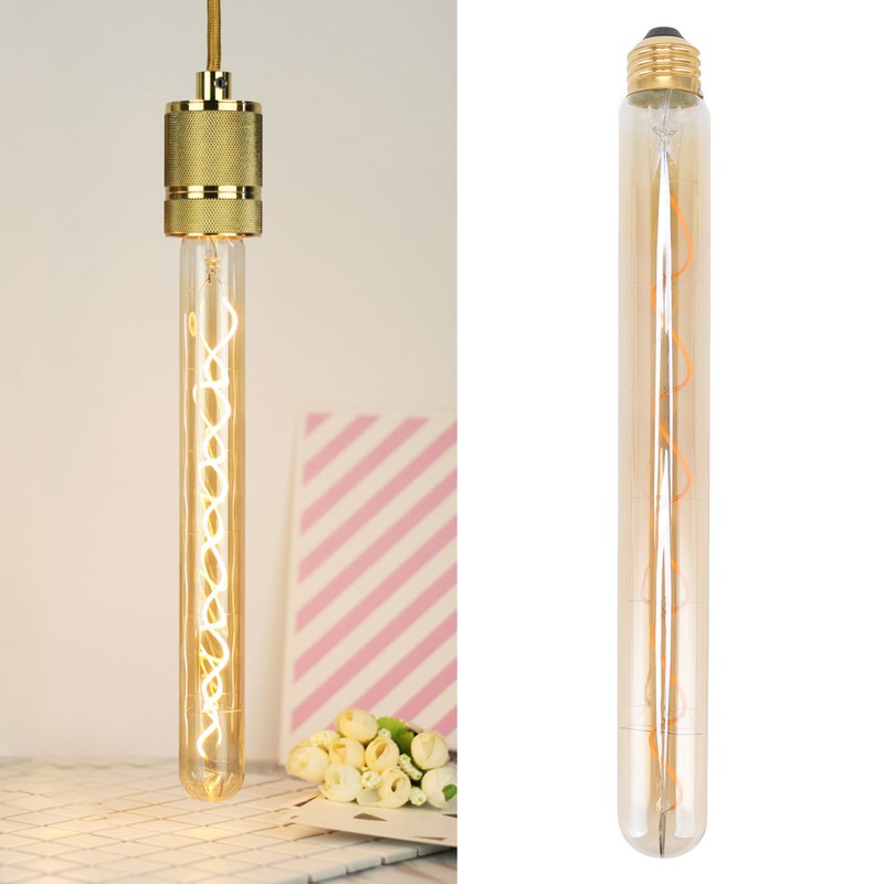 LED Tubular Bulb Gold Warm Light E27 E26 Dimmable LED