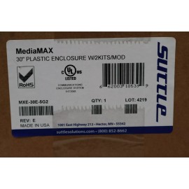 Primex Technologies Suttle MediaMAX 30" Plastic Communications Media Distribution Panel Enclosure