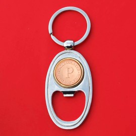 US Department of Treasury Philadelphia P Mint Token Key Chain Ring Bottle Opener