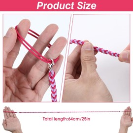 4PCS 25" Rip Tie Hair Ties for Women, No Damage Long Ponytail Holders Colorful Pony Tail Wrap Sports Hair Band Elastic Hair Ties Spiral Hair Tie for Wind Water Swimming (4PCS)