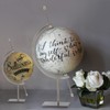 JUXYES Silver Toned Sphere Holder Caliper Stand, Hold 1-1/2 to