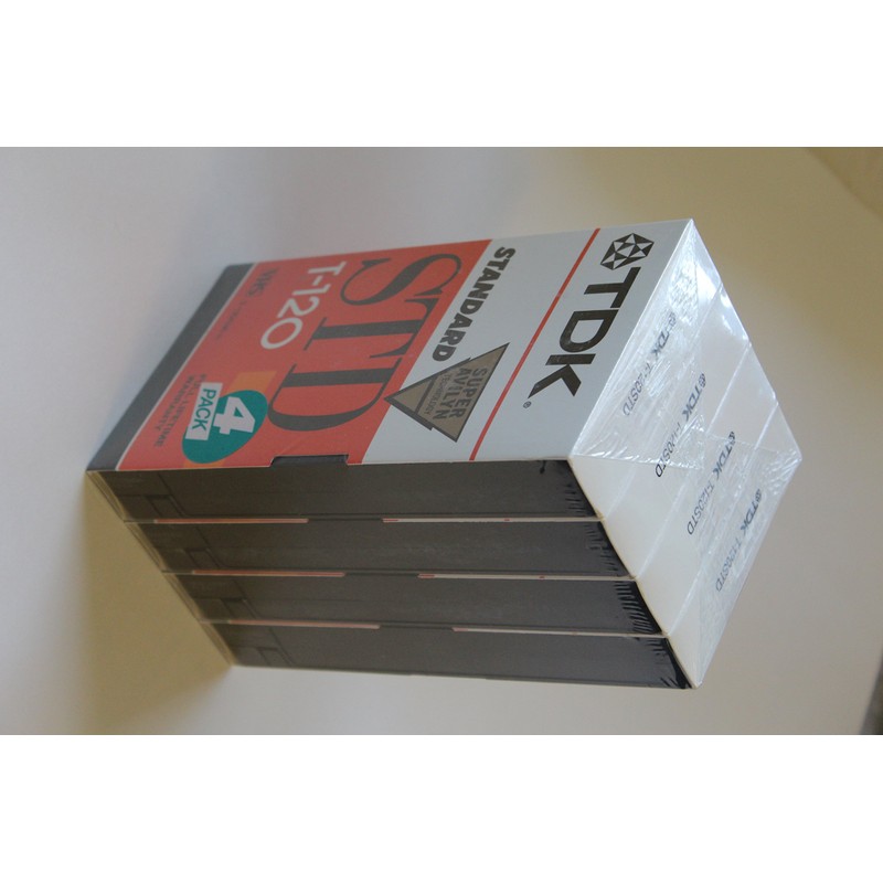 TDK Video Tape T120, Pk/4 (T-120RVS4)