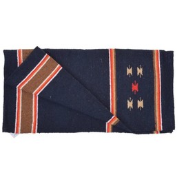 Tack Shack of Ocala- Reinsman Circle Y Diamond R Single Weave Blanket, Saddle Blanket, Saddle Pad, Single Weave Saddle Blanket, Western Saddle Blanket (Navy)