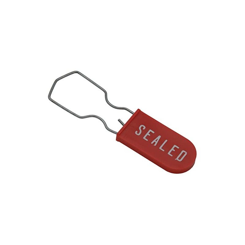 Electric Meter Security Seal Wire Padlock Pack of 50 (Red)