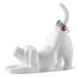 Titanape Dog Ring Holder - Cute Dog Gifts for Women, Ring Stand Jewellery Holder for Rings Bracelets, Funny Gift for Women, Her, Friend - Dog Ornament Room Decor