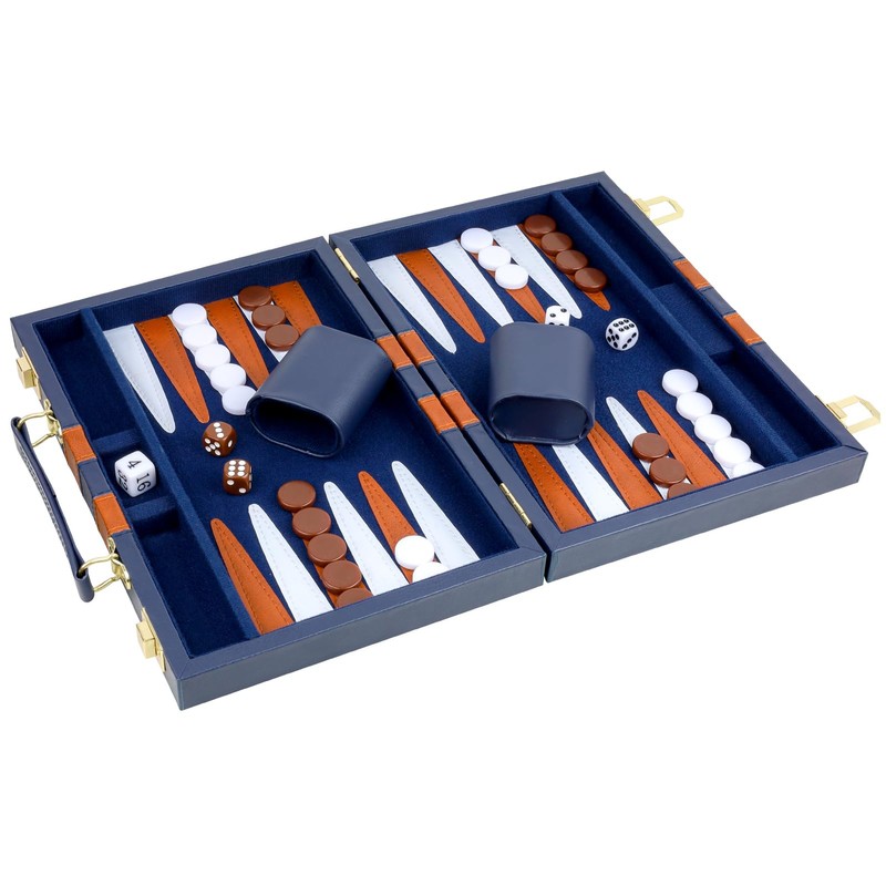 TOPTAN Backgammon Set 2 Players Classic Backgammon Sets for Adults