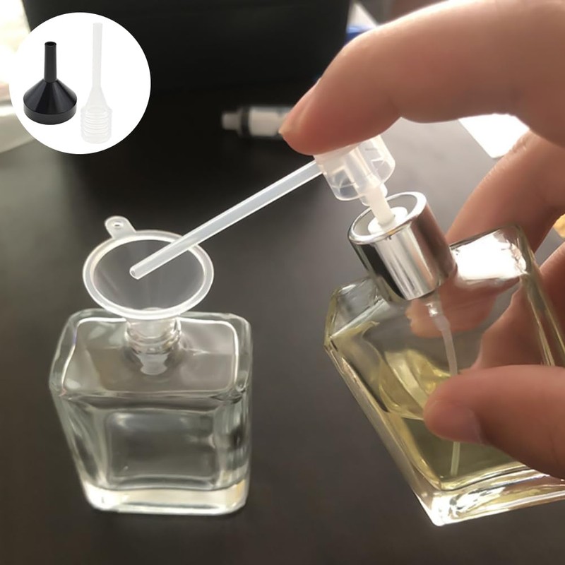 15 Pack Small Metal Funnels with 3 Pack Mini Pipette,