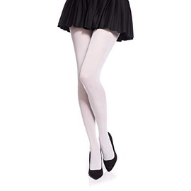 Romartex Microfibre Tights 20 Denier in 19 Colours and 3 Sizes, S, White