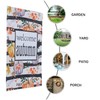 IWOWHERO 2pcs Double-sided Welcome Garden Flag Autumn Thanksgiving Pumpkin Design
