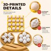 Realistic 3D Egg Bun Dumpling Fridge Magnets, Funny Novelty Set