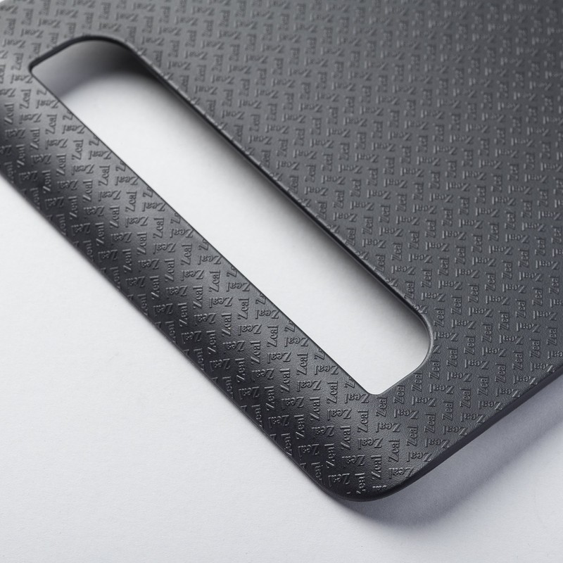 Zeal “Straight To Pan” Slim Kitchen Chopping Board, Plastic, Black,