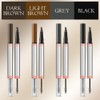 2-in-1 Eyebrow Pencil with Gel, Microblading Eyebrow Pencil with 4